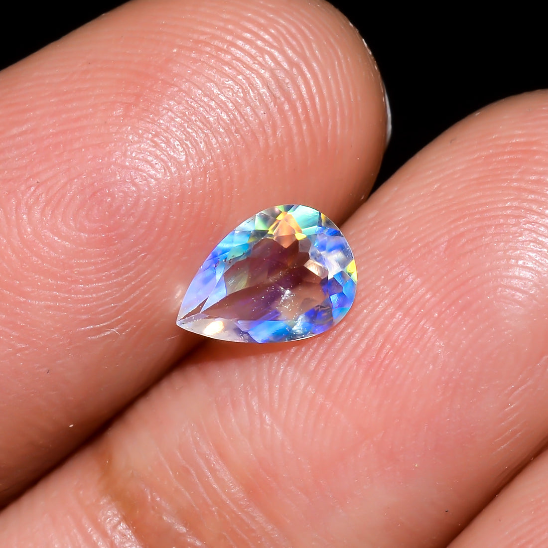 Natural Madagascar Moonstone Pear Shape Cut Stone Loose Gemstone For Making Jewelry 0.55 Ct. 7X4X3 mm Y-10308