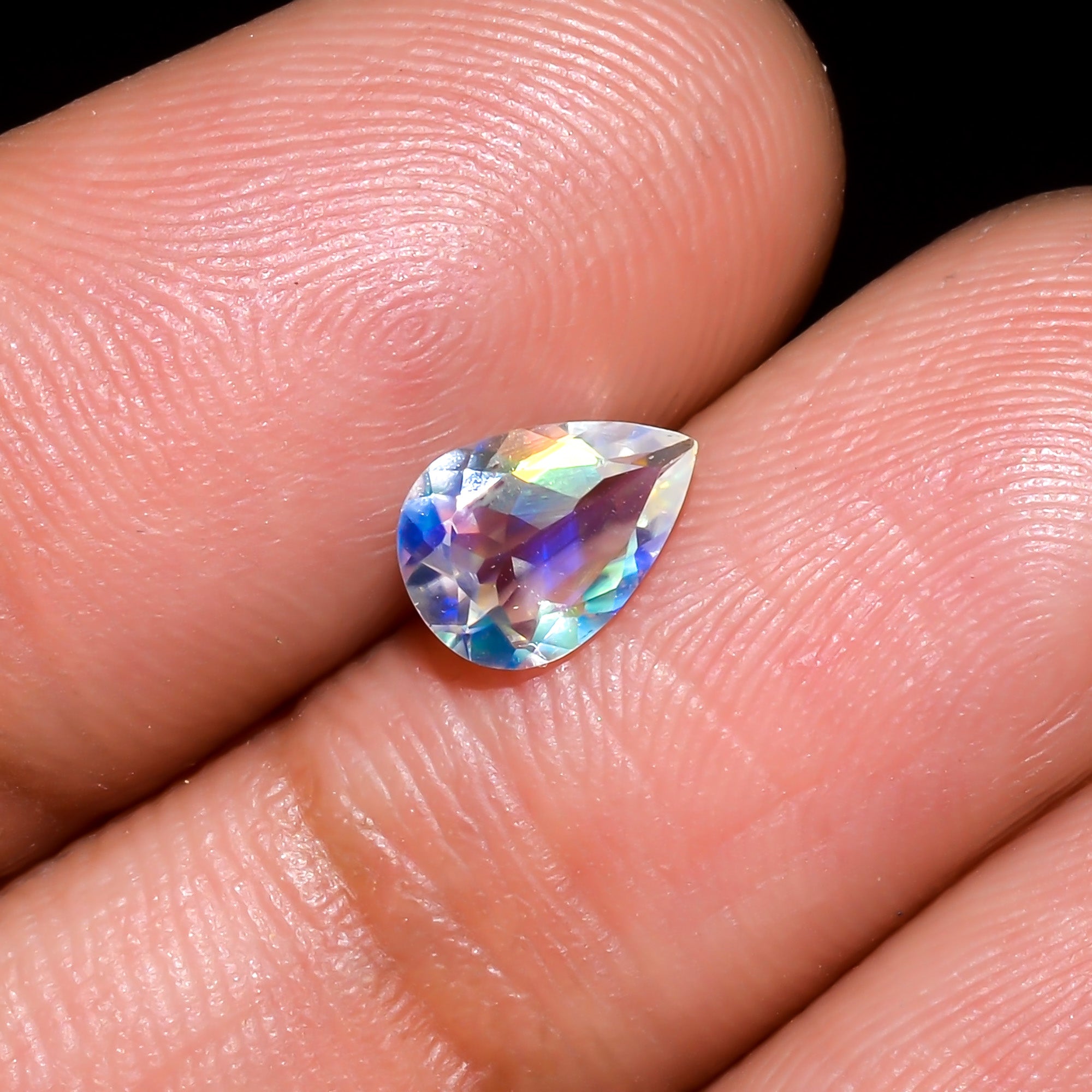 Natural Madagascar Moonstone Pear Shape Cut Stone Loose Gemstone For Making Jewelry 0.55 Ct. 7X4X3 mm Y-10308