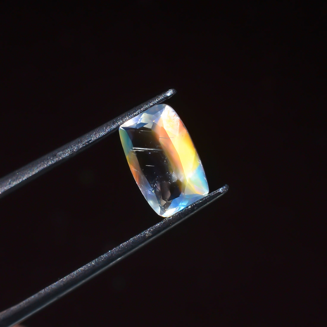 Natural Madagascar Moonstone Radiant Shape Cut Stone Loose Gemstone For Making Jewelry 1.3 Ct. 9X6X3 mm Y-10309