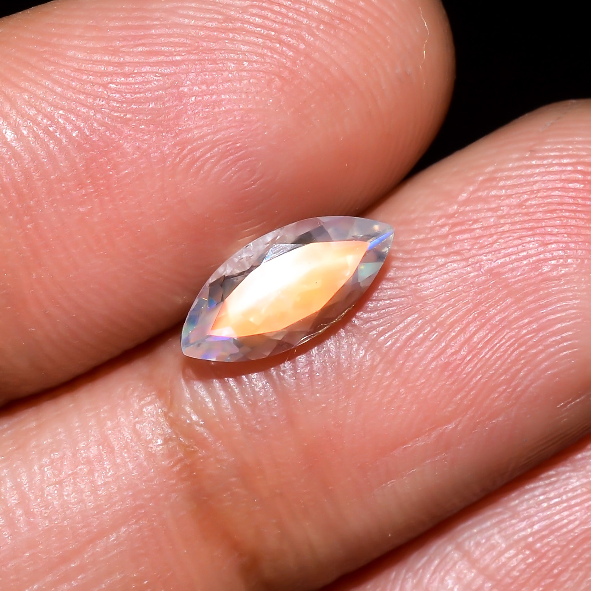 Natural Madagascar Moonstone Marquise Shape Cut Stone Loose Gemstone For Making Jewelry 0.8 Ct. 9X4X3 mm Y-10311