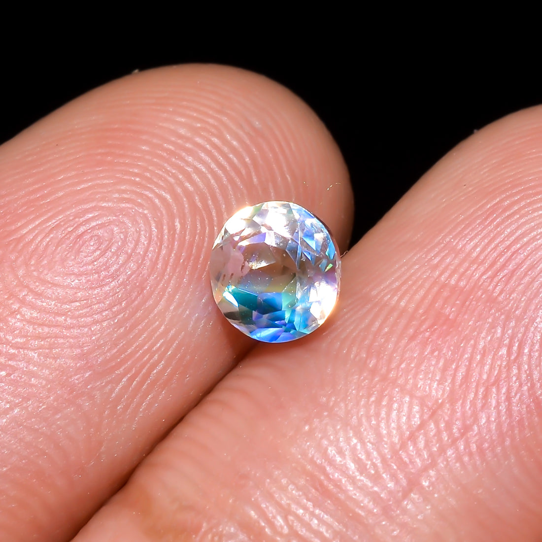 Natural Madagascar Moonstone Round Shape Cut Stone Loose Gemstone For Making Jewelry 0.6 Ct. 4X4X4 mm Y-10313
