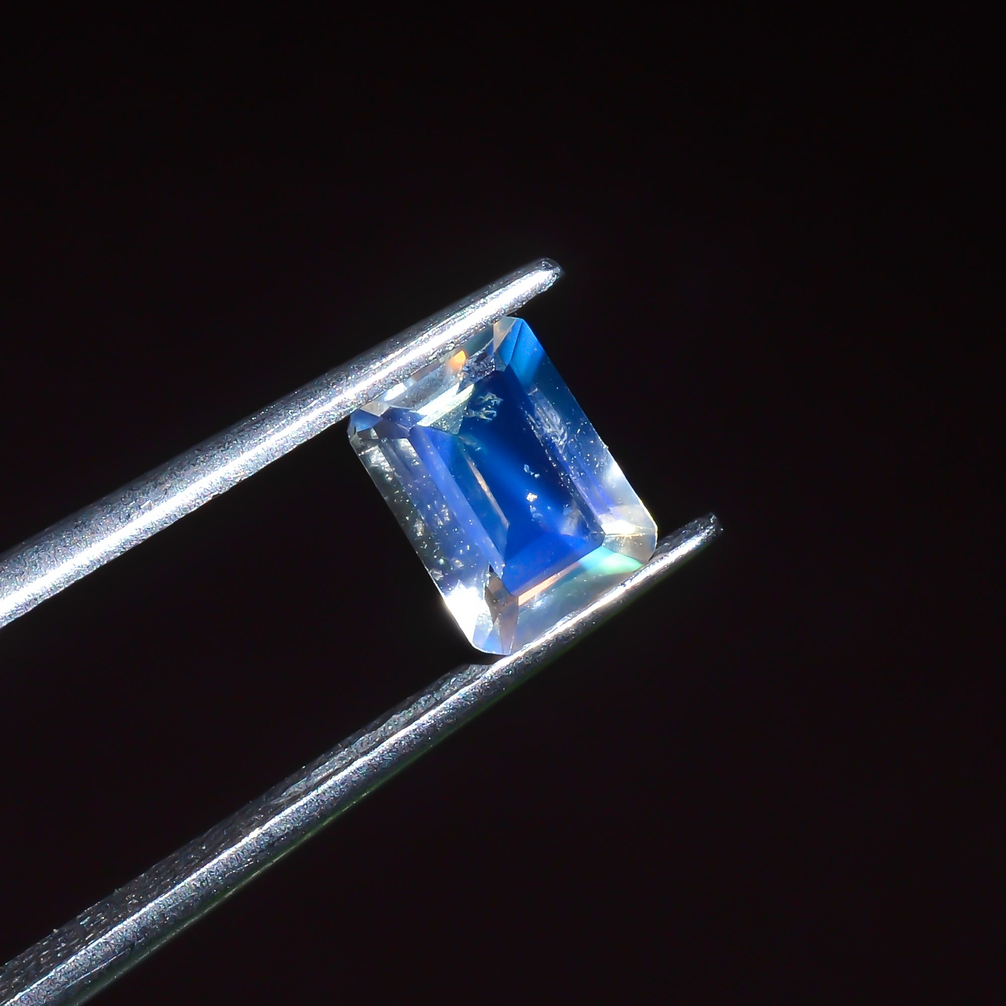 Natural Madagascar Moonstone Radiant Shape Cut Stone Loose Gemstone For Making Jewelry 0.8 Ct. 7X5X3 mm Y-10314