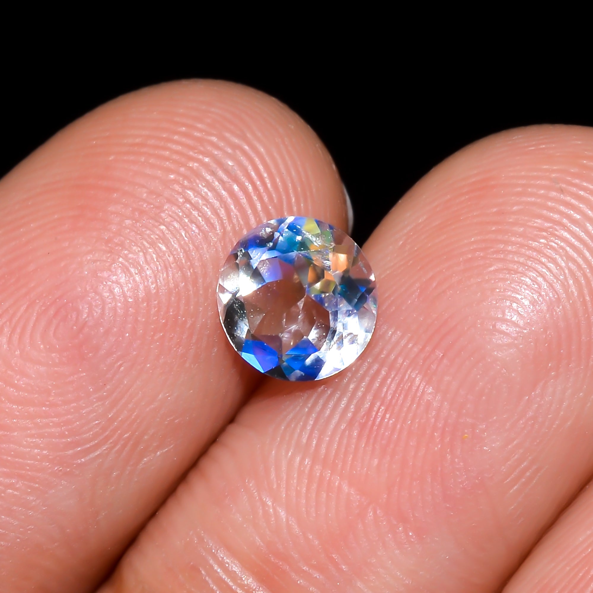 Natural Madagascar Moonstone Round Shape Cut Stone Loose Gemstone For Making Jewelry 0.6 Ct. 5X5X3 mm Y-10315