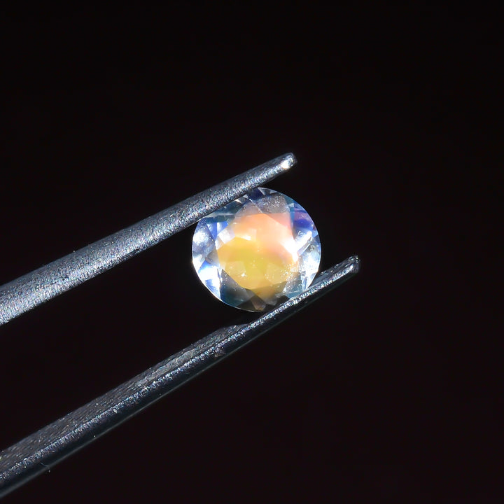Natural Madagascar Moonstone Round Shape Cut Stone Loose Gemstone For Making Jewelry 0.6 Ct. 5X5X3 mm Y-10315