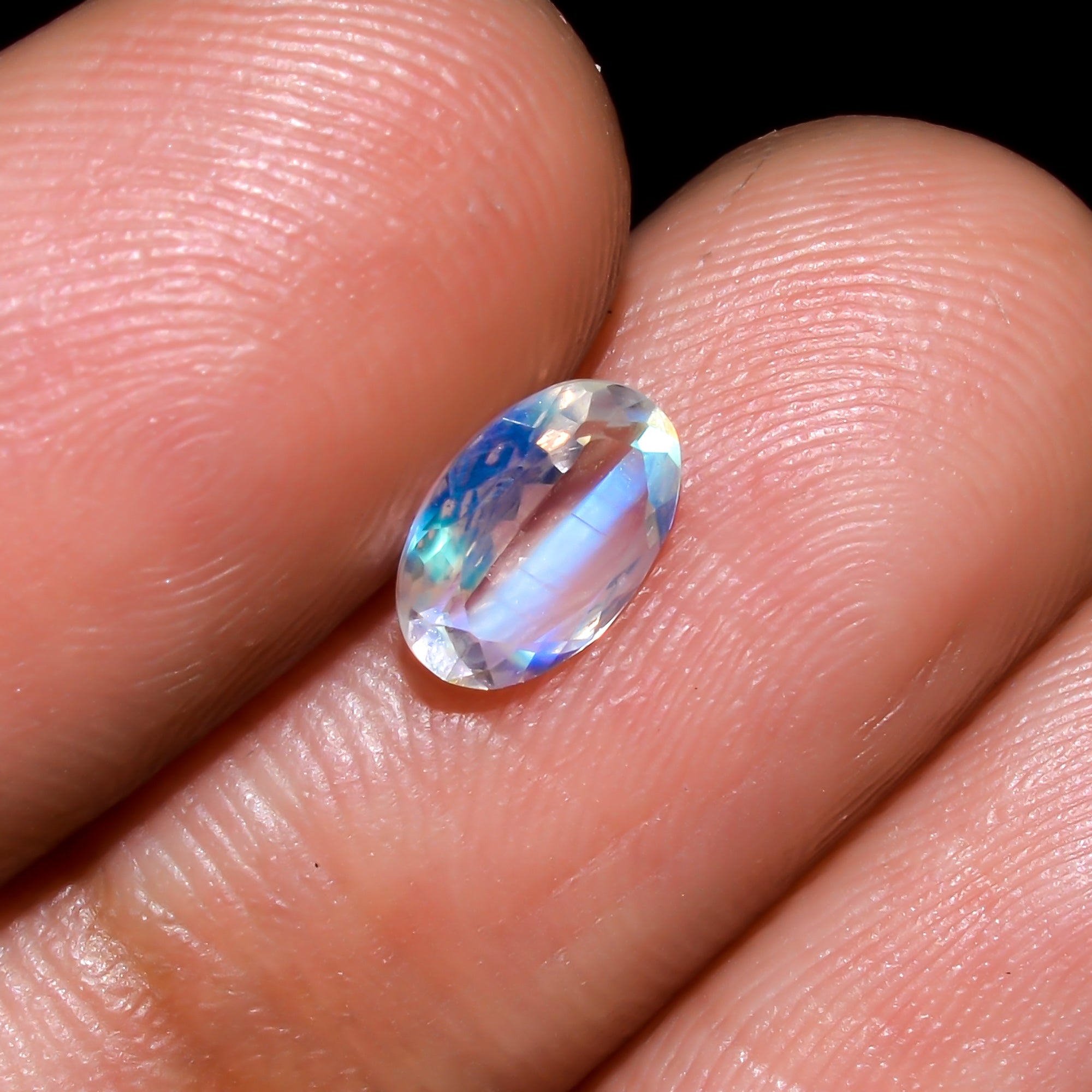 Natural Madagascar Moonstone Oval Shape Cut Stone Loose Gemstone For Making Jewelry 0.5 Ct. 7X5X2 mm Y-10319