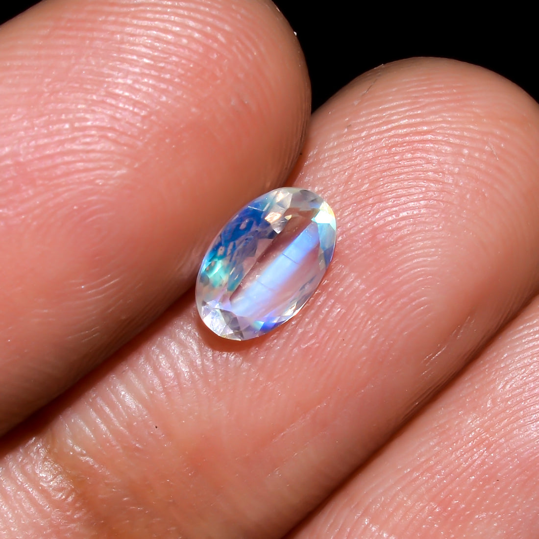 Natural Madagascar Moonstone Oval Shape Cut Stone Loose Gemstone For Making Jewelry 0.5 Ct. 7X5X2 mm Y-10319