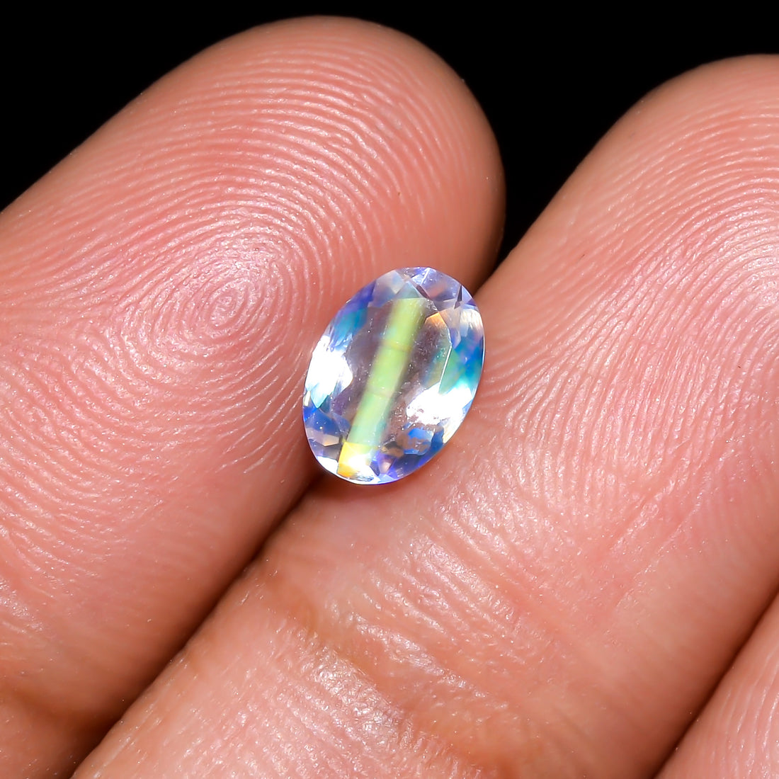 Natural Madagascar Moonstone Oval Shape Cut Stone Loose Gemstone For Making Jewelry 0.5 Ct. 7X5X2 mm Y-10319