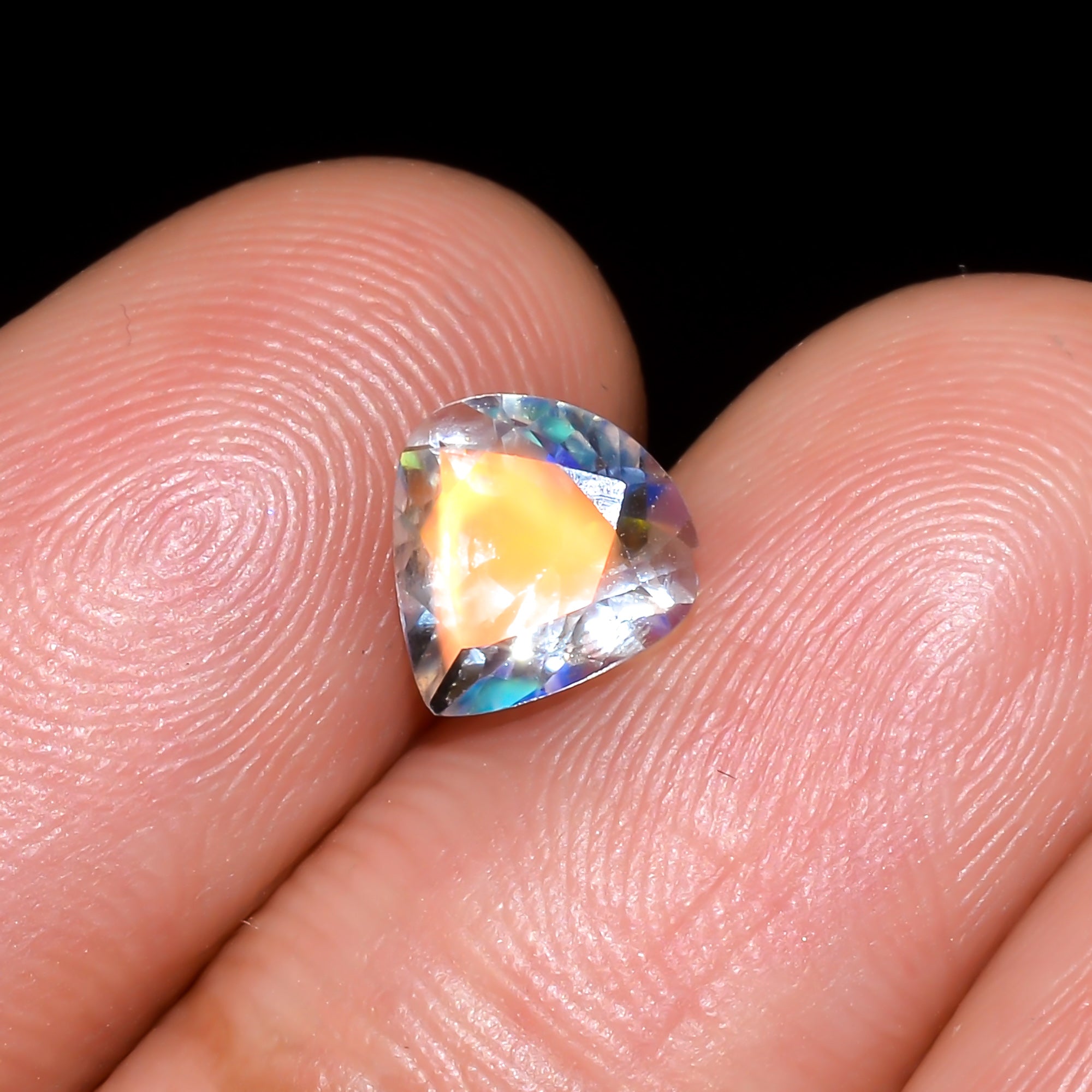 Natural Madagascar Moonstone Heart Shape Cut Stone Loose Gemstone For Making Jewelry 0.7 Ct. 6X6X4 mm Y-10322