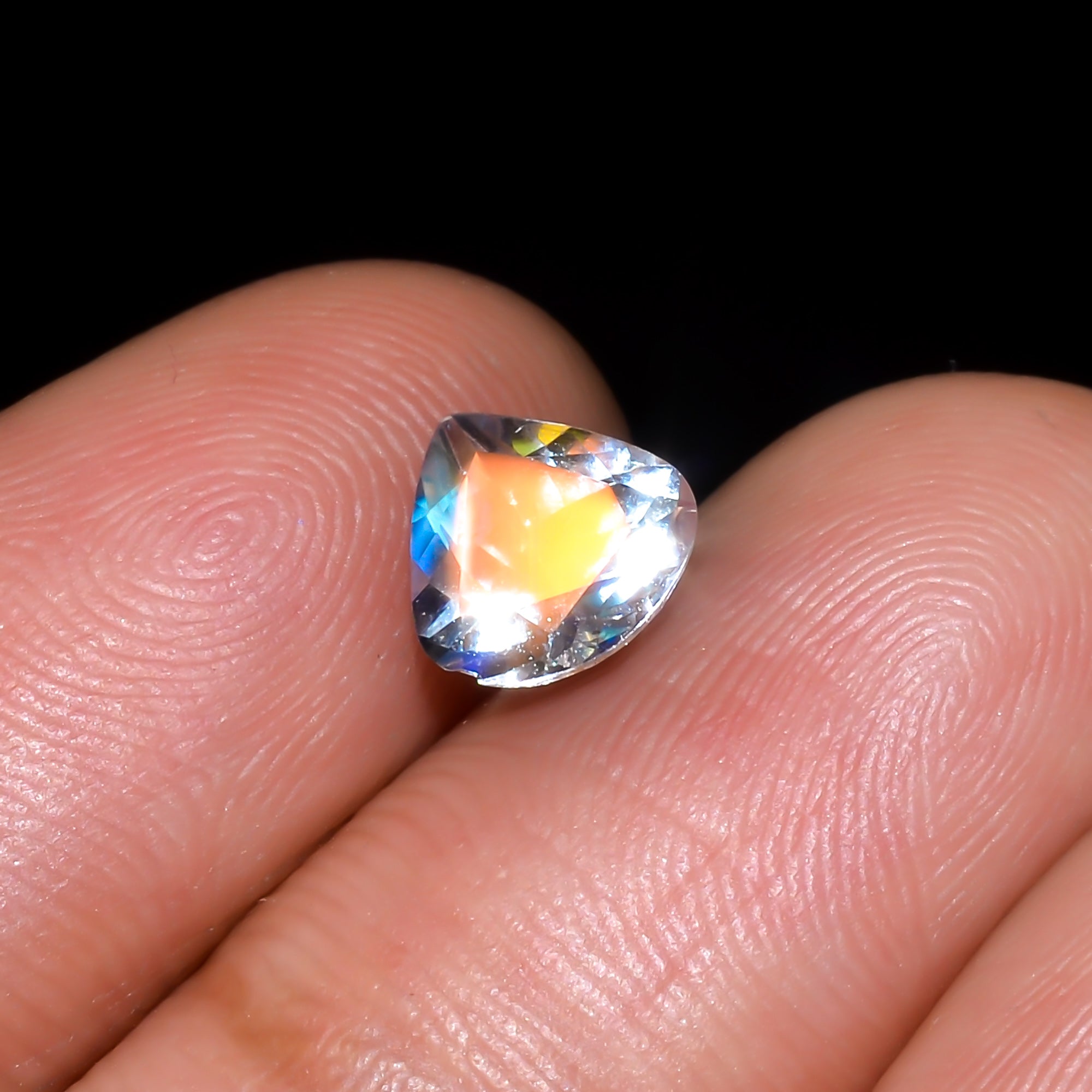 Natural Madagascar Moonstone Heart Shape Cut Stone Loose Gemstone For Making Jewelry 0.7 Ct. 6X6X4 mm Y-10322