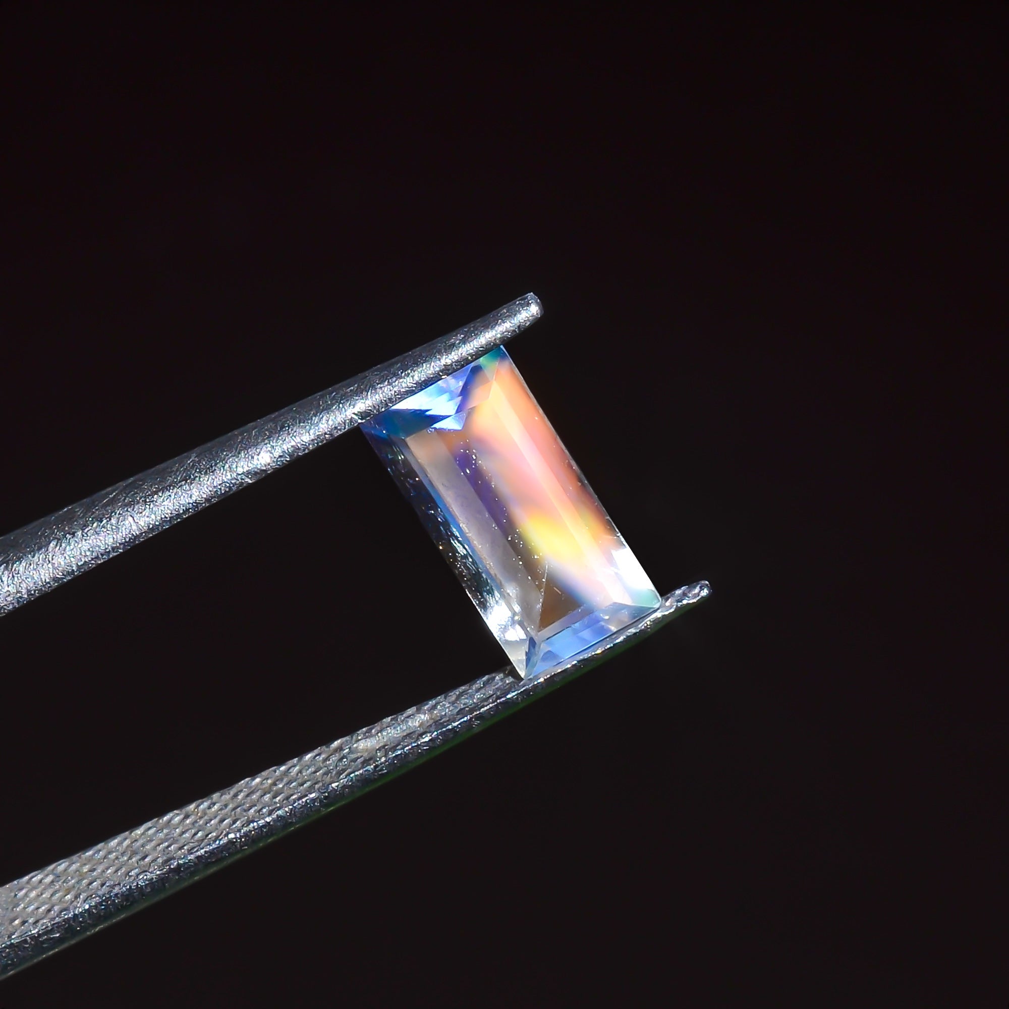 Natural Madagascar Moonstone Rectangle Shape Cut Stone Loose Gemstone For Making Jewelry 0.7 Ct. 8X4X3 mm Y-10323