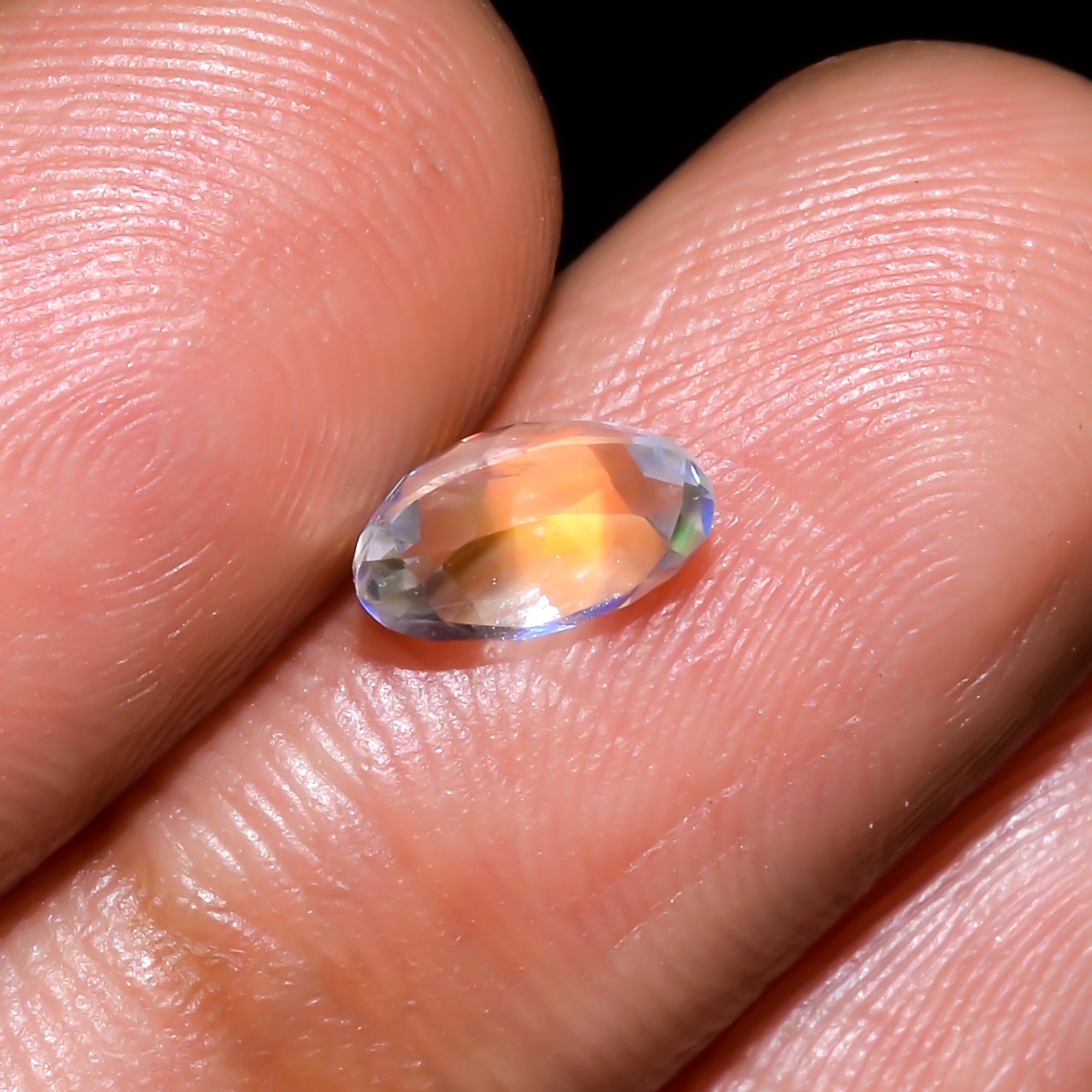 Natural Madagascar Moonstone Oval Shape Cut Stone Loose Gemstone For Making Jewelry 0.5 Ct. 7X4X3 mm Y-10326