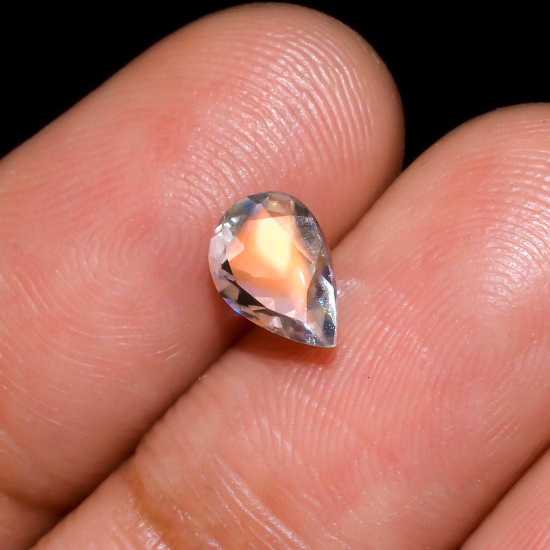 Natural Madagascar Moonstone Pear Shape Cut Stone Loose Gemstone For Making Jewelry 0.75 Ct. 7X5X4 mm Y-10328