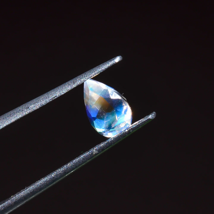 Natural Madagascar Moonstone Pear Shape Cut Stone Loose Gemstone For Making Jewelry 0.75 Ct. 7X5X4 mm Y-10328