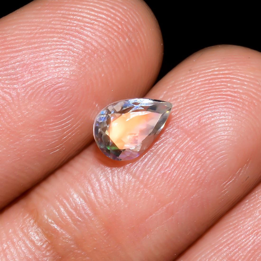 Natural Madagascar Moonstone Pear Shape Cut Stone Loose Gemstone For Making Jewelry 0.75 Ct. 7X5X4 mm Y-10328