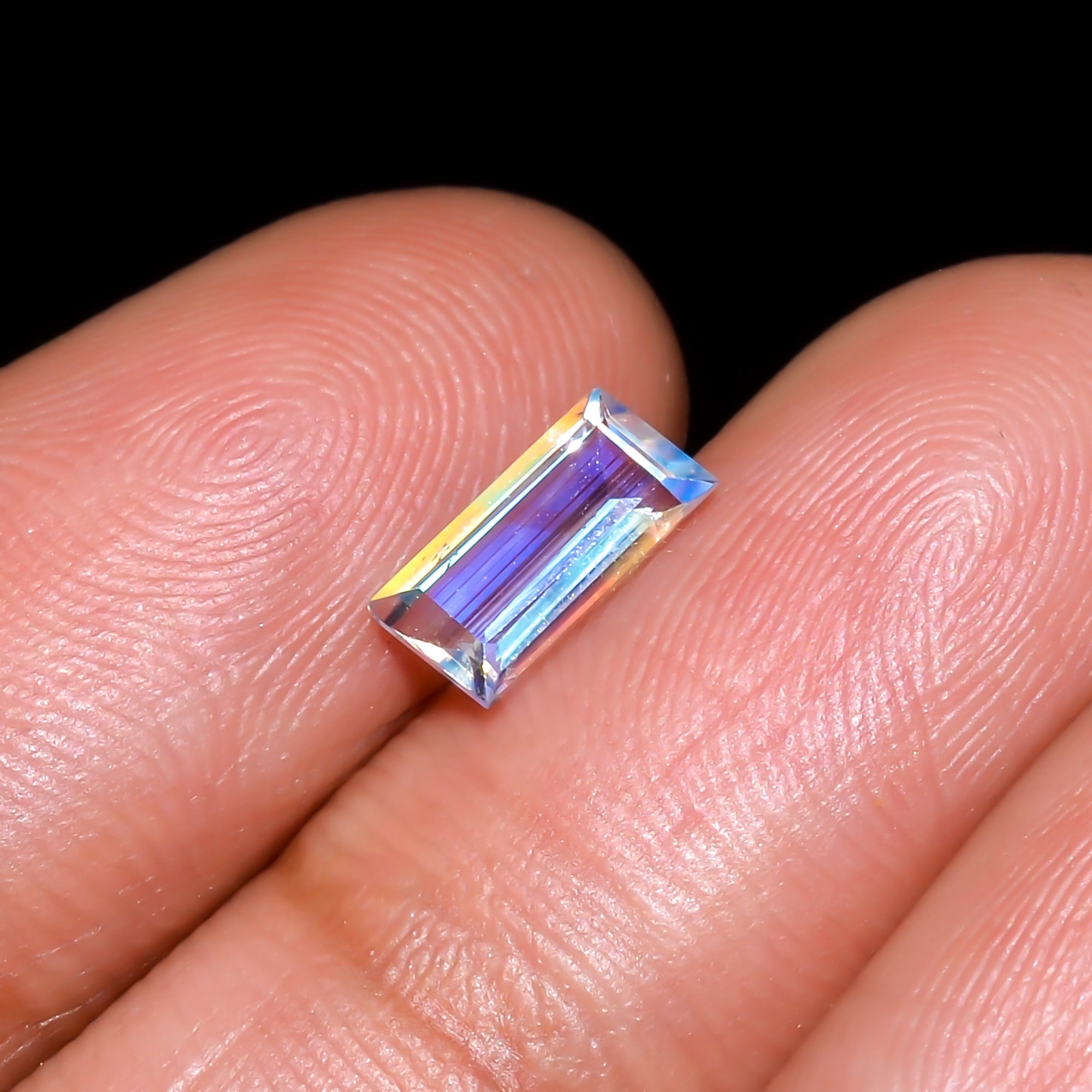 Natural Madagascar Moonstone Rectangle Shape Cut Stone Loose Gemstone For Making Jewelry 0.55 Ct. 7X3X2 mm Y-10330