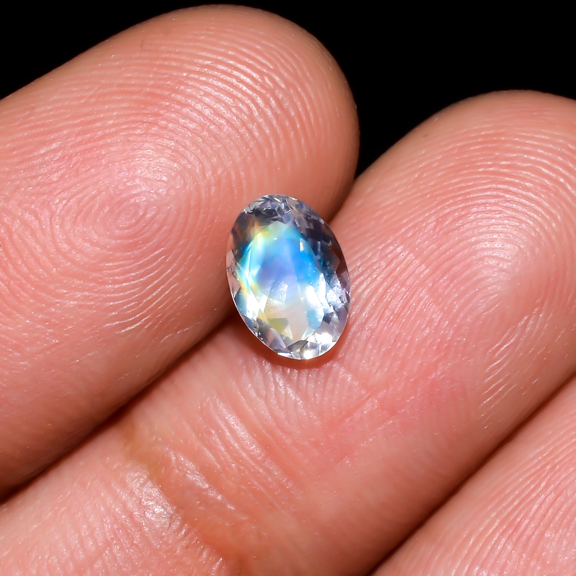 Natural Madagascar Moonstone Oval Shape Cut Stone Loose Gemstone For Making Jewelry 0.65 Ct. 7X5X3 mm Y-10332