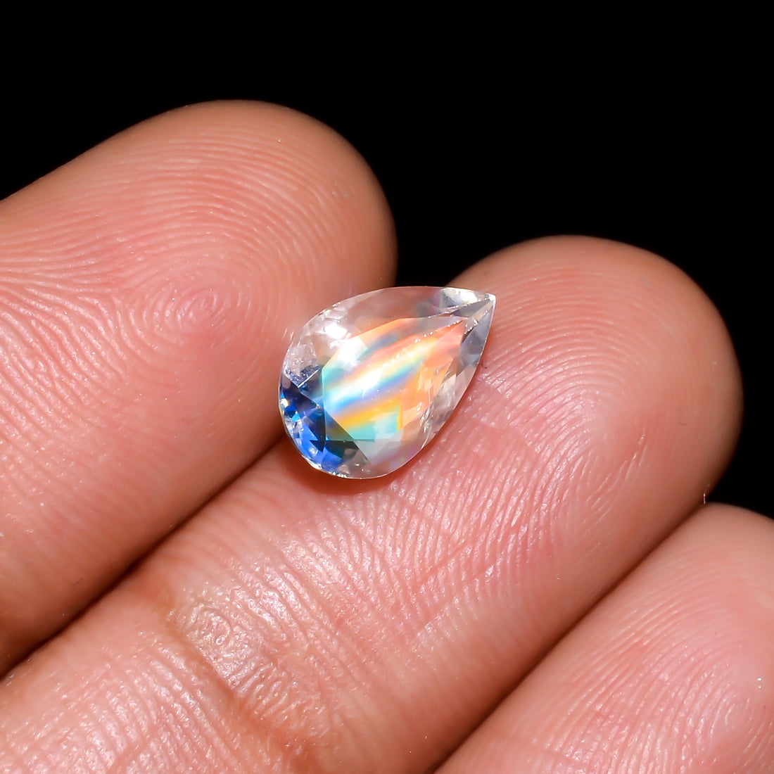 Natural Madagascar Moonstone Pear Shape Cut Stone Loose Gemstone For Making Jewelry 1.45 Ct. 10X6X5 mm Y-10334