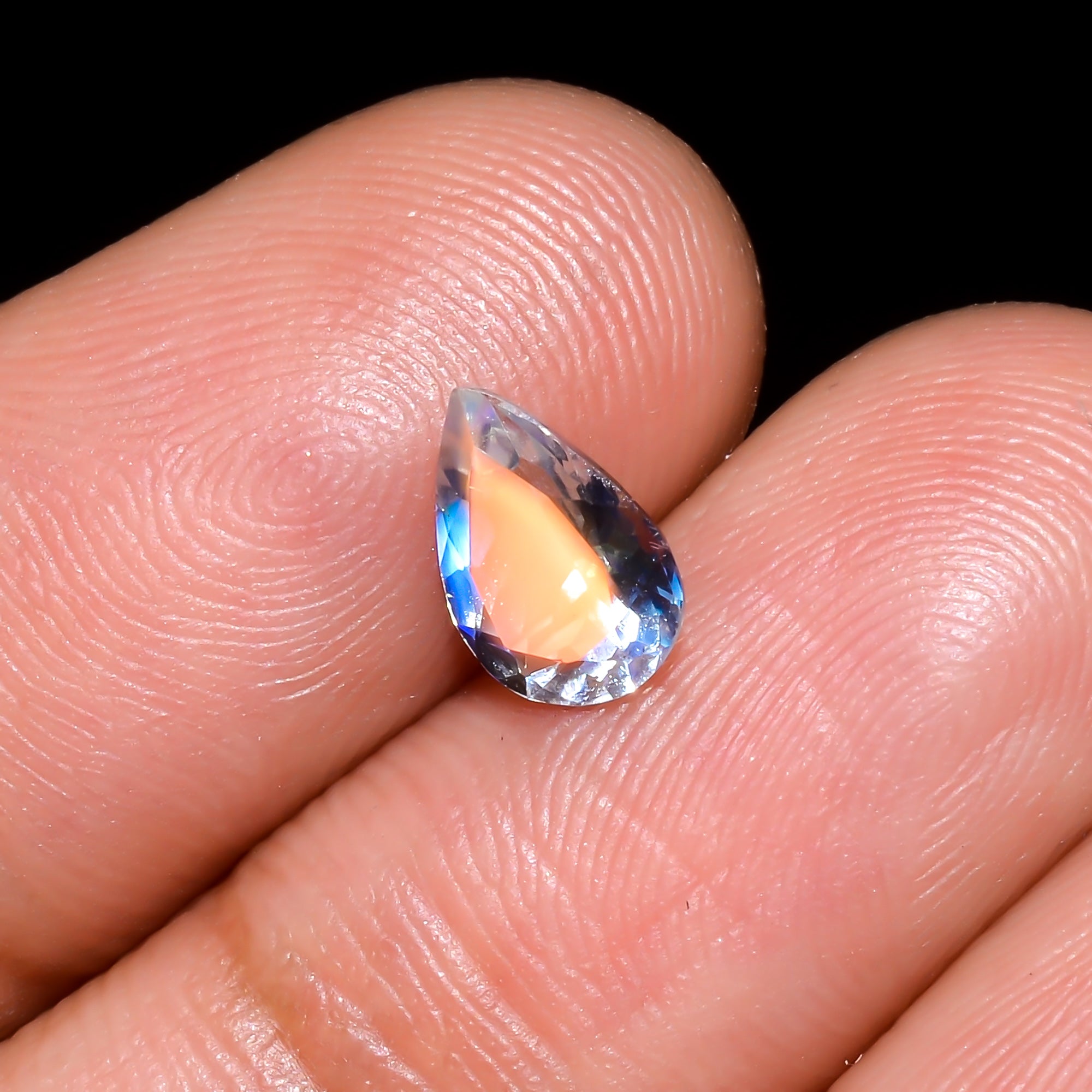 Natural Madagascar Moonstone Pear Shape Cut Stone Loose Gemstone For Making Jewelry 0.65 Ct. 7X5X3 mm Y-10337
