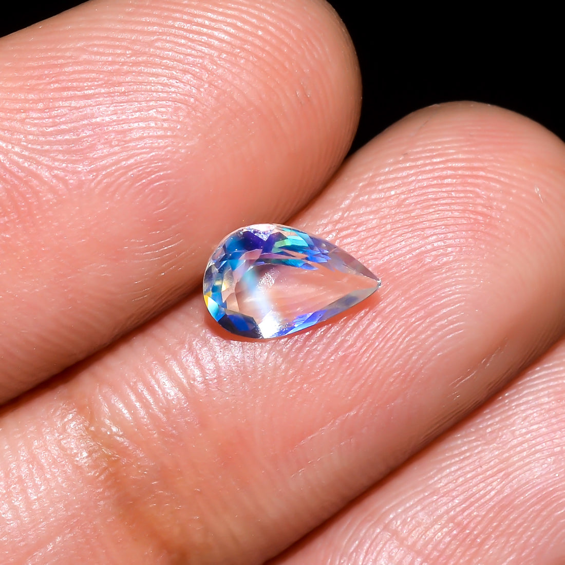 Natural Madagascar Moonstone Pear Shape Cut Stone Loose Gemstone For Making Jewelry 0.65 Ct. 7X5X3 mm Y-10337