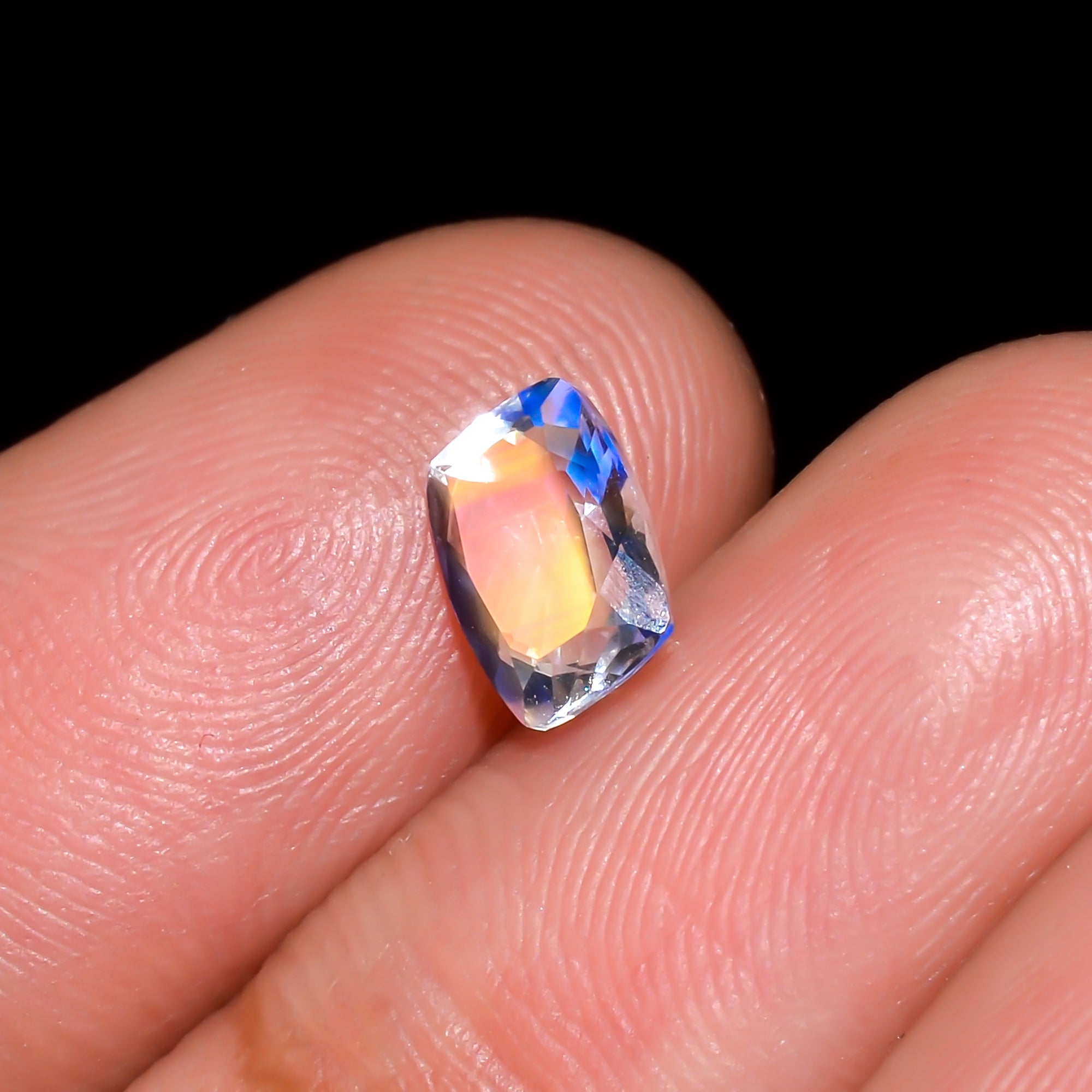 Natural Madagascar Moonstone Radiant Shape Cut Stone Loose Gemstone For Making Jewelry 0.75 Ct. 6X5X3 mm Y-10339