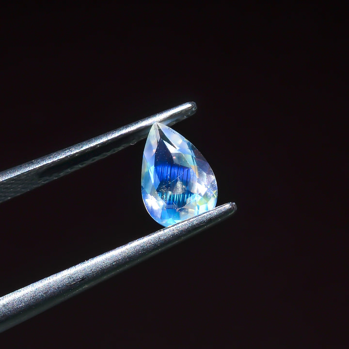 Natural Madagascar Moonstone Pear Shape Cut Stone Loose Gemstone For Making Jewelry 0.65 Ct. 8X5X3 mm Y-10341
