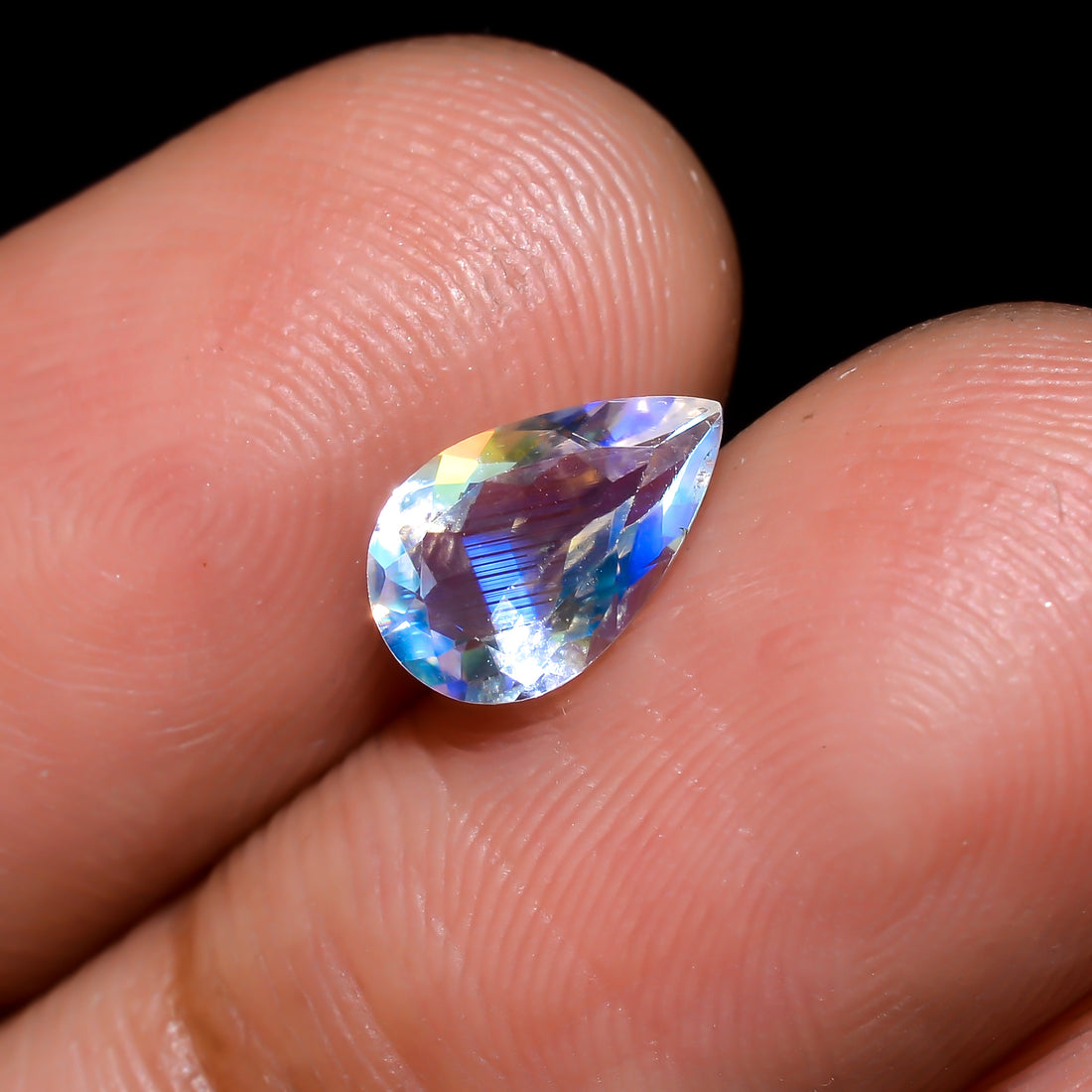 Natural Madagascar Moonstone Pear Shape Cut Stone Loose Gemstone For Making Jewelry 0.65 Ct. 8X5X3 mm Y-10341
