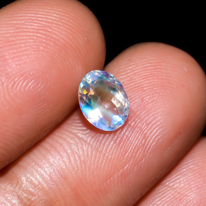 Natural Madagascar Moonstone Oval Shape Cut Stone Loose Gemstone For Making Jewelry 0.65 Ct. 6X4X3 mm Y-10343