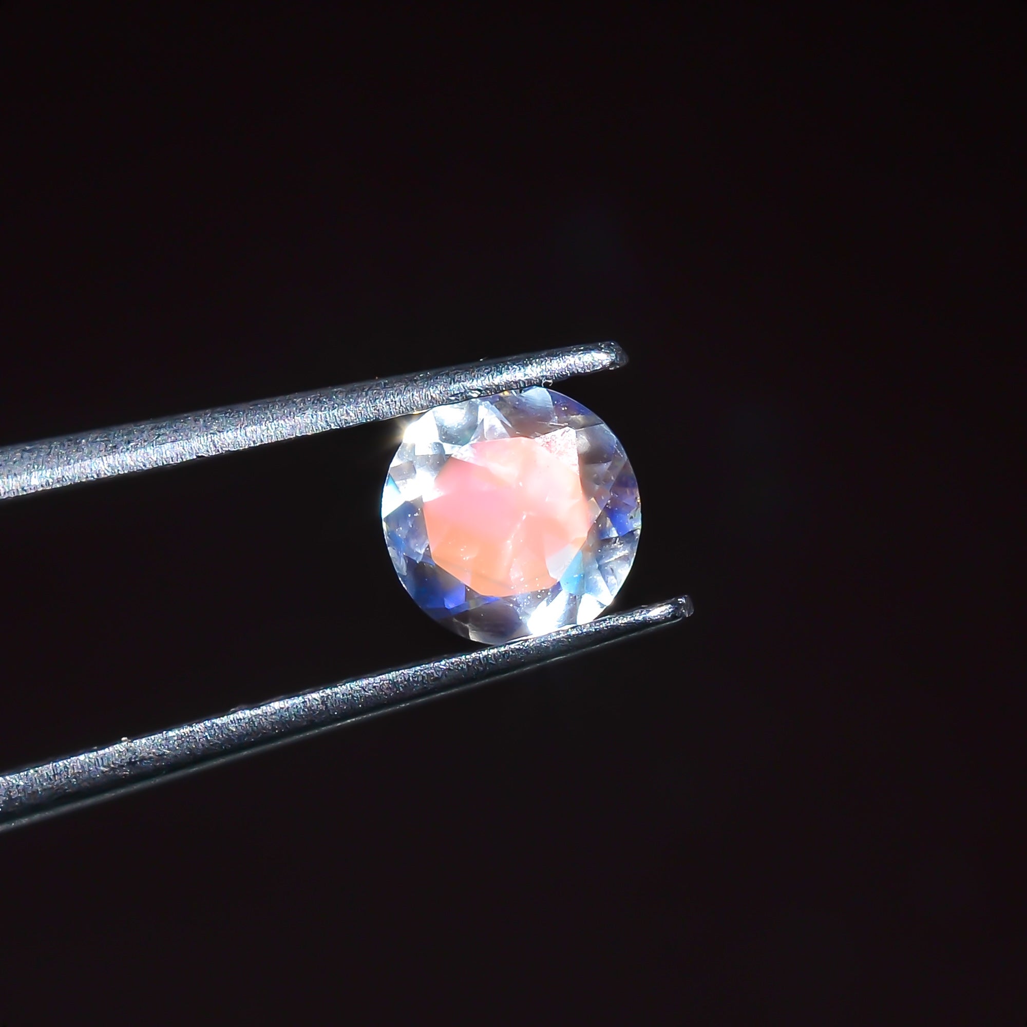 Natural Madagascar Moonstone Round Shape Cut Stone Loose Gemstone For Making Jewelry 0.55 Ct. 5X5X3 mm Y-10346