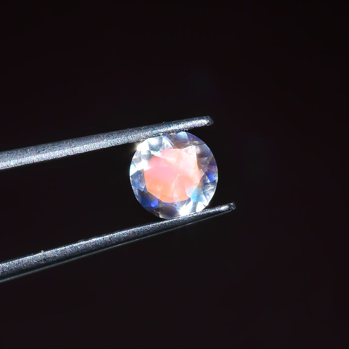 Natural Madagascar Moonstone Round Shape Cut Stone Loose Gemstone For Making Jewelry 0.55 Ct. 5X5X3 mm Y-10346