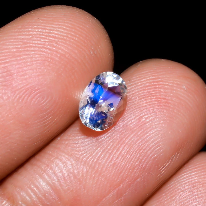 Natural Madagascar Moonstone Oval Shape Cut Stone Loose Gemstone For Making Jewelry 0.65 Ct. 6X4X3 mm Y-10347