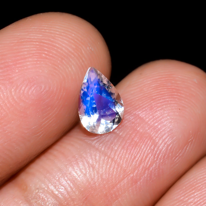 Natural Madagascar Moonstone Pear Shape Cut Stone Loose Gemstone For Making Jewelry 0.55 Ct. 7X4X3 mm Y-10350