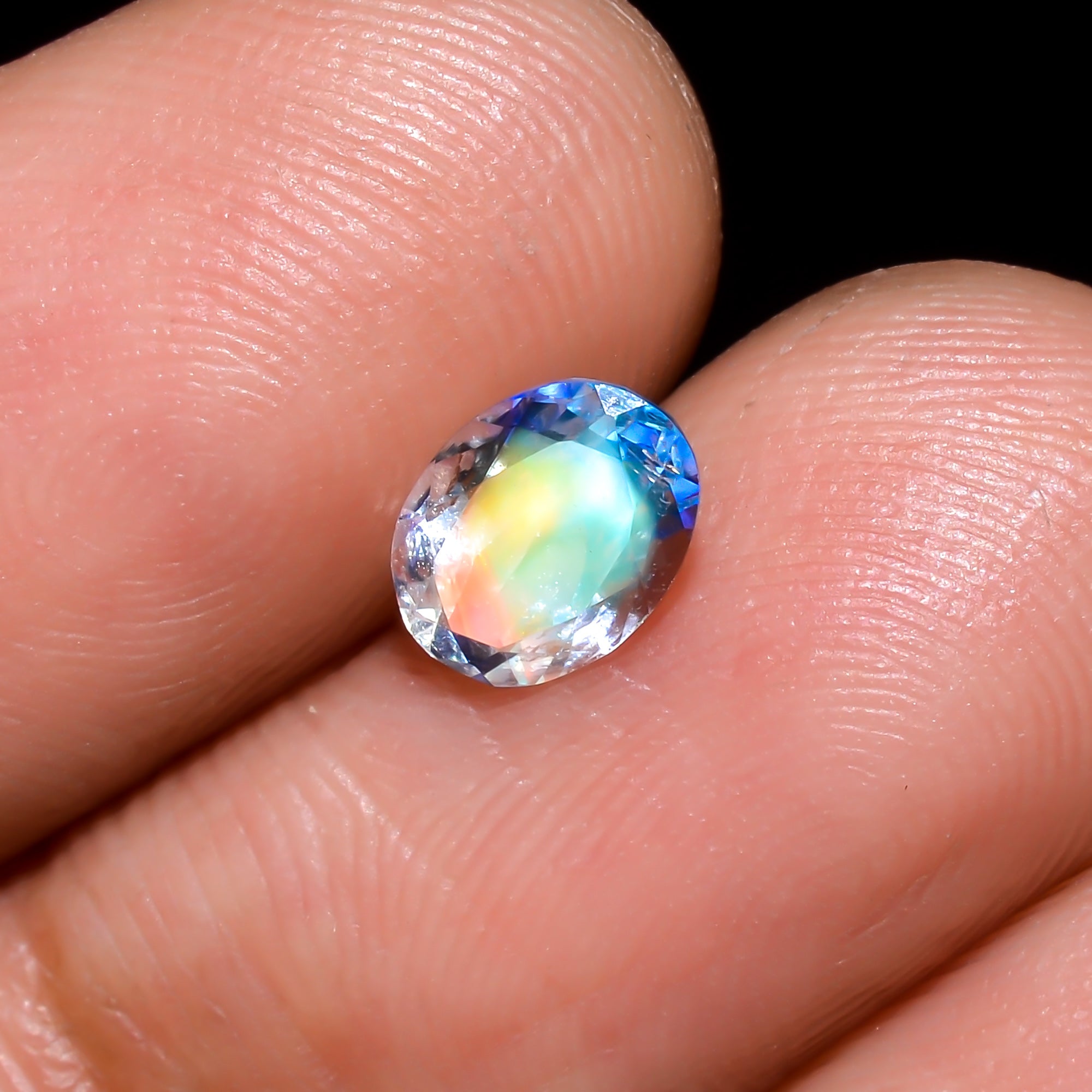 Natural Madagascar Moonstone Oval Shape Cut Stone Loose Gemstone For Making Jewelry 0.65 Ct. 7X5X3 mm Y-10351