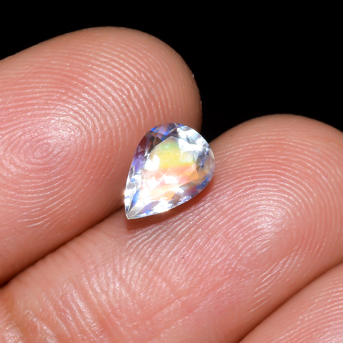 Natural Madagascar Moonstone Pear Shape Cut Stone Loose Gemstone For Making Jewelry 0.7 Ct. 7X5X4 mm Y-10352