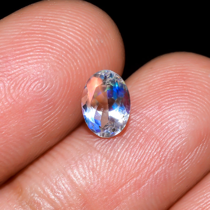 Natural Madagascar Moonstone Oval Shape Cut Stone Loose Gemstone For Making Jewelry 0.6 Ct. 6X4X3 mm Y-10353