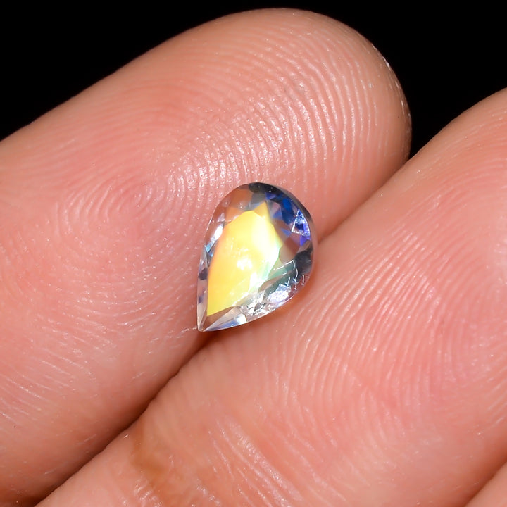 Natural Madagascar Moonstone Pear Shape Cut Stone Loose Gemstone For Making Jewelry 0.6 Ct. 7X5X4 mm Y-10354