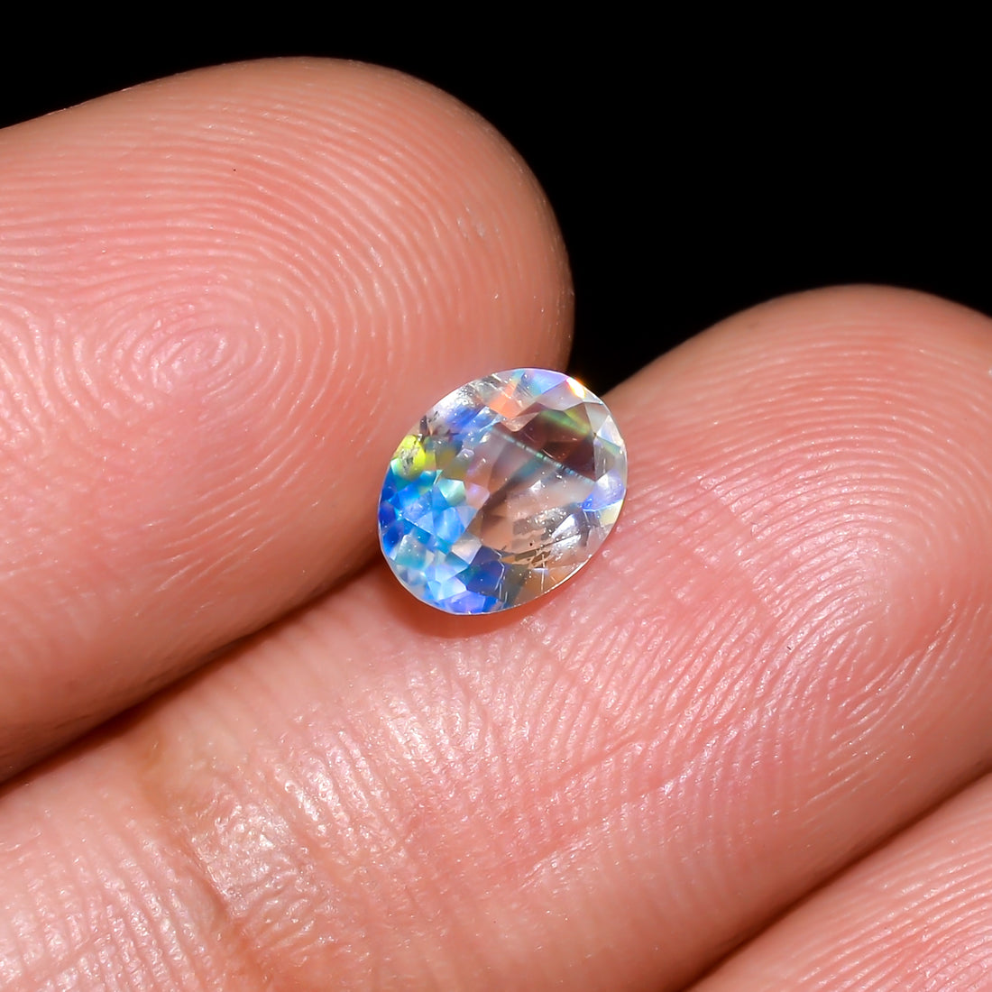 Natural Madagascar Moonstone Oval Shape Cut Stone Loose Gemstone For Making Jewelry 0.55 Ct. 6X4X3 mm Y-10355