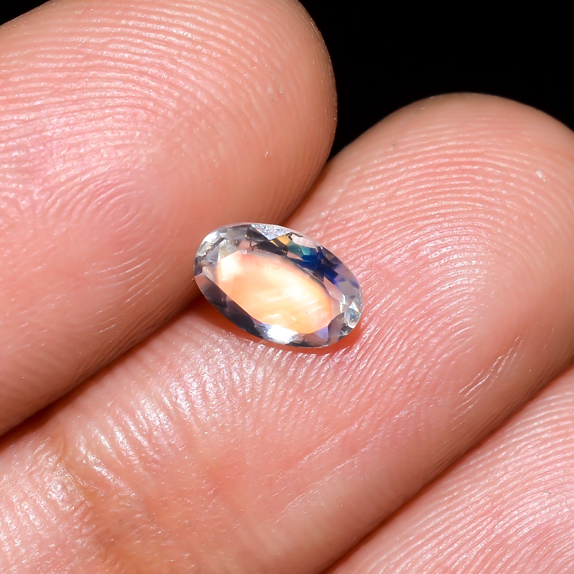 Natural Madagascar Moonstone Oval Shape Cut Stone Loose Gemstone For Making Jewelry 0.55 Ct. 7X4X3 mm Y-10357