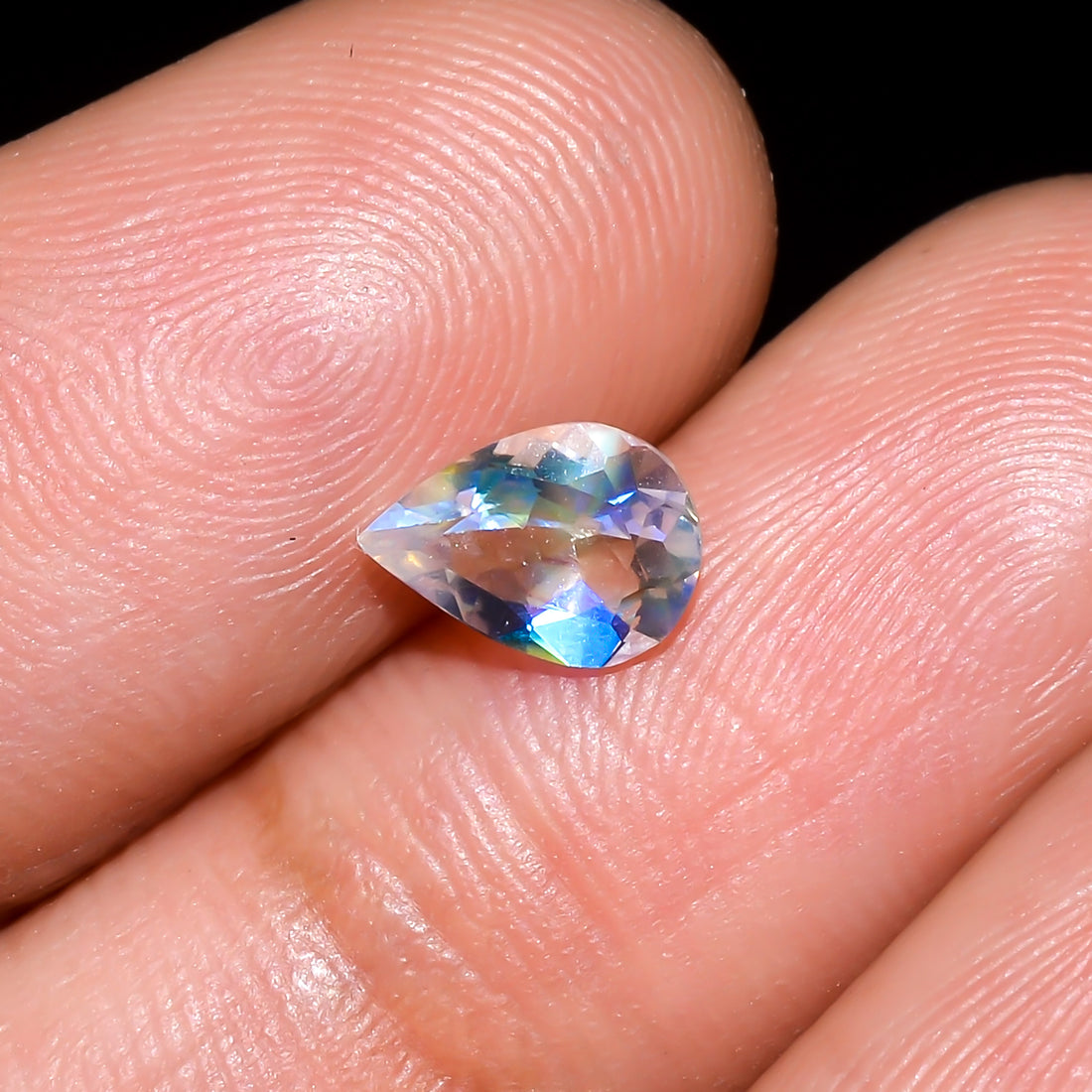 Natural Madagascar Moonstone Pear Shape Cut Stone Loose Gemstone For Making Jewelry 0.55 Ct. 7X5X3 mm Y-10358