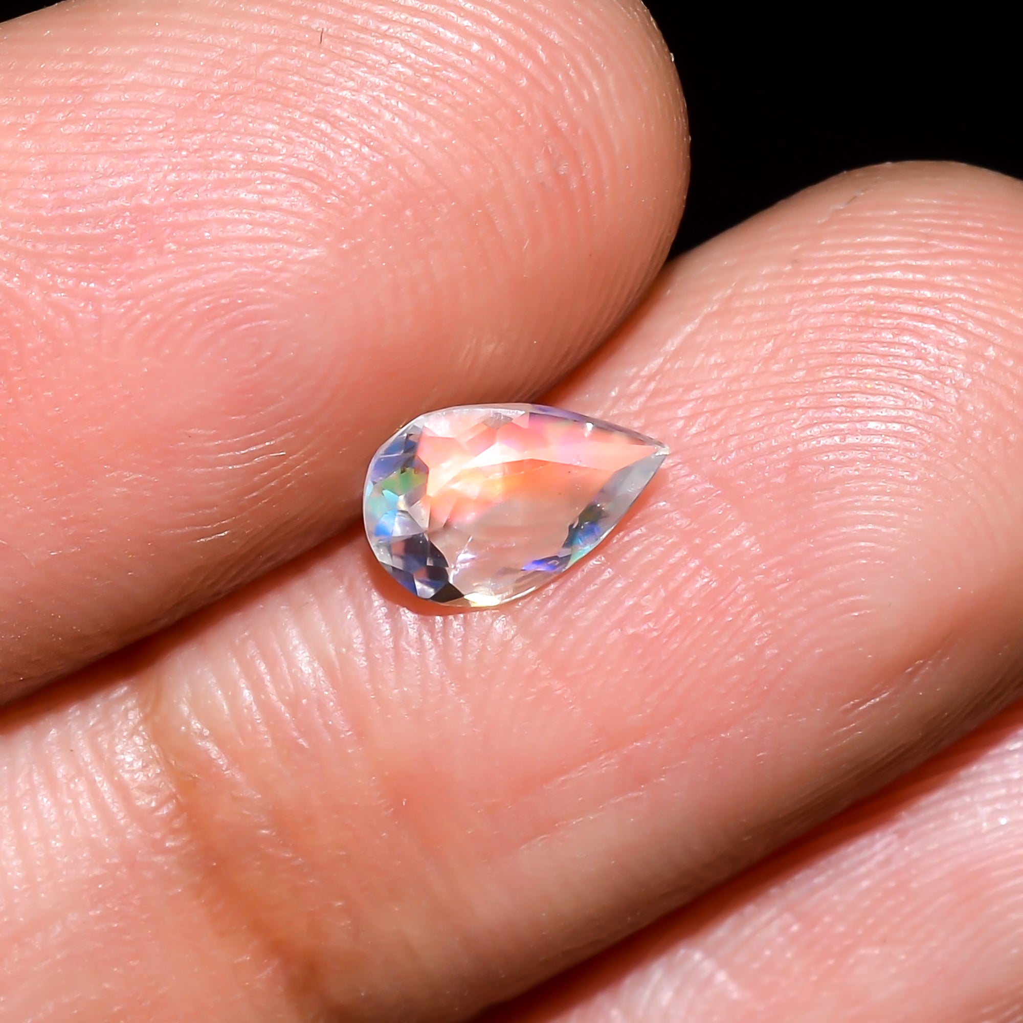 Natural Madagascar Moonstone Pear Shape Cut Stone Loose Gemstone For Making Jewelry 0.55 Ct. 7X5X3 mm Y-10358