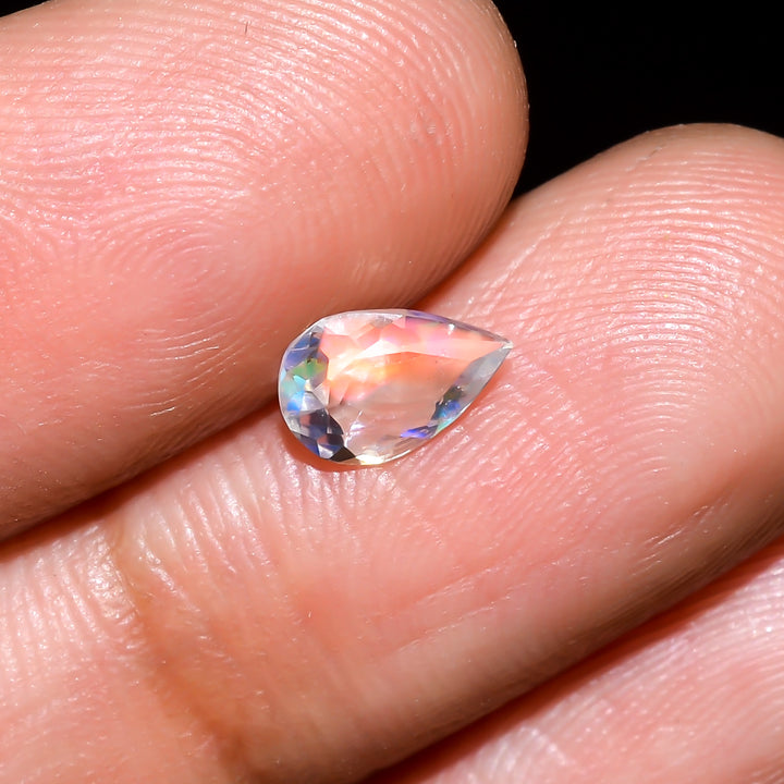 Natural Madagascar Moonstone Pear Shape Cut Stone Loose Gemstone For Making Jewelry 0.55 Ct. 7X5X3 mm Y-10358