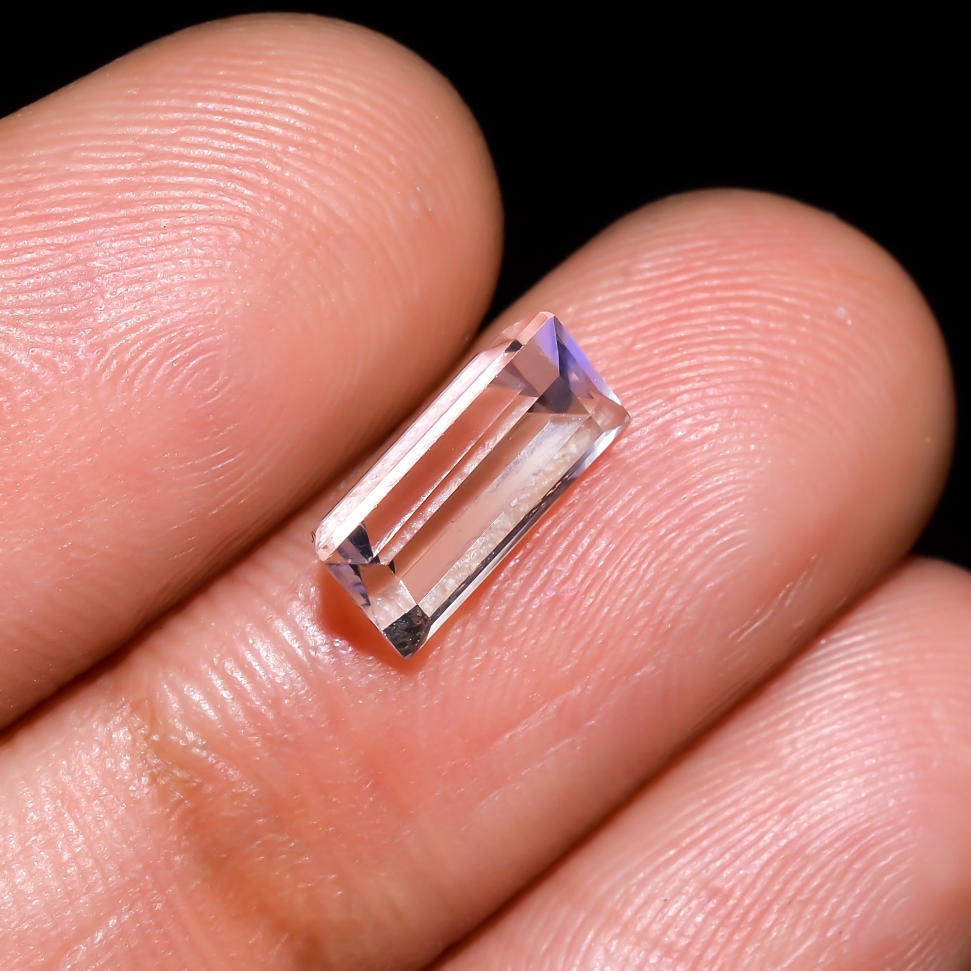 Natural Madagascar Moonstone Rectangle Shape Cut Stone Loose Gemstone For Making Jewelry 1.25 Ct. 9X4X4 mm Y-10359
