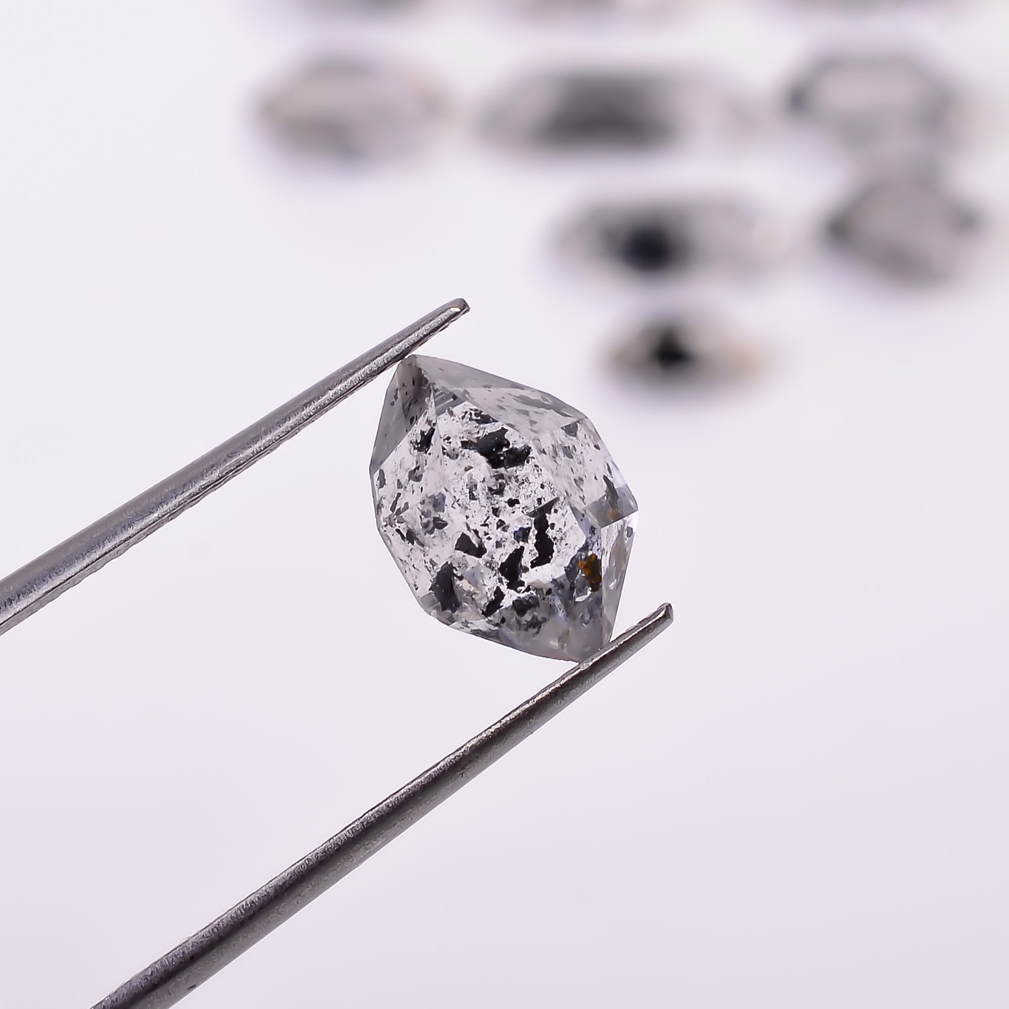 Natural Herkimer Diamond Fancy Shape Cut Stone Loose Gemstone 10 Pcs Lot For Making Jewelry 27.5 Ct. 8X4 15X5 mm Y-10363