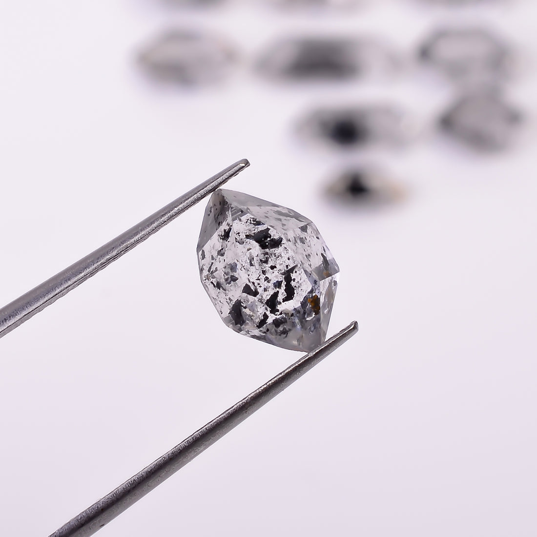 Natural Herkimer Diamond Fancy Shape Cut Stone Loose Gemstone 10 Pcs Lot For Making Jewelry 27.5 Ct. 8X4 15X5 mm Y-10363