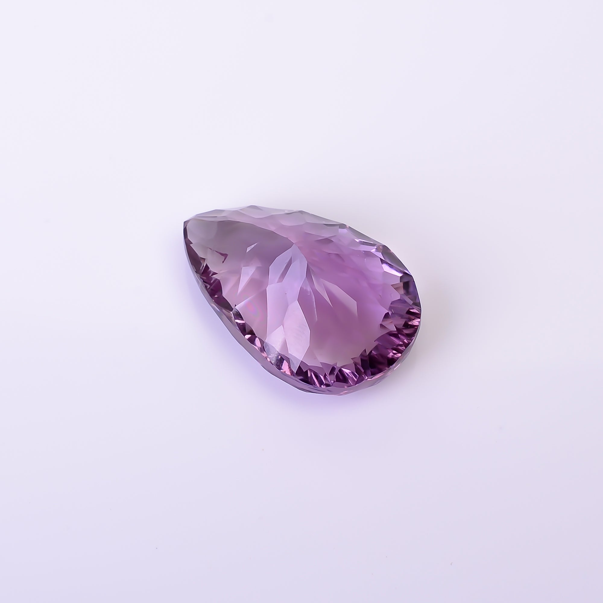 Natural Amethyst Pear Shape Cut Stone Loose Gemstone For Making Jewelry 38.5 Ct. 28X18X13 mm Y-10367