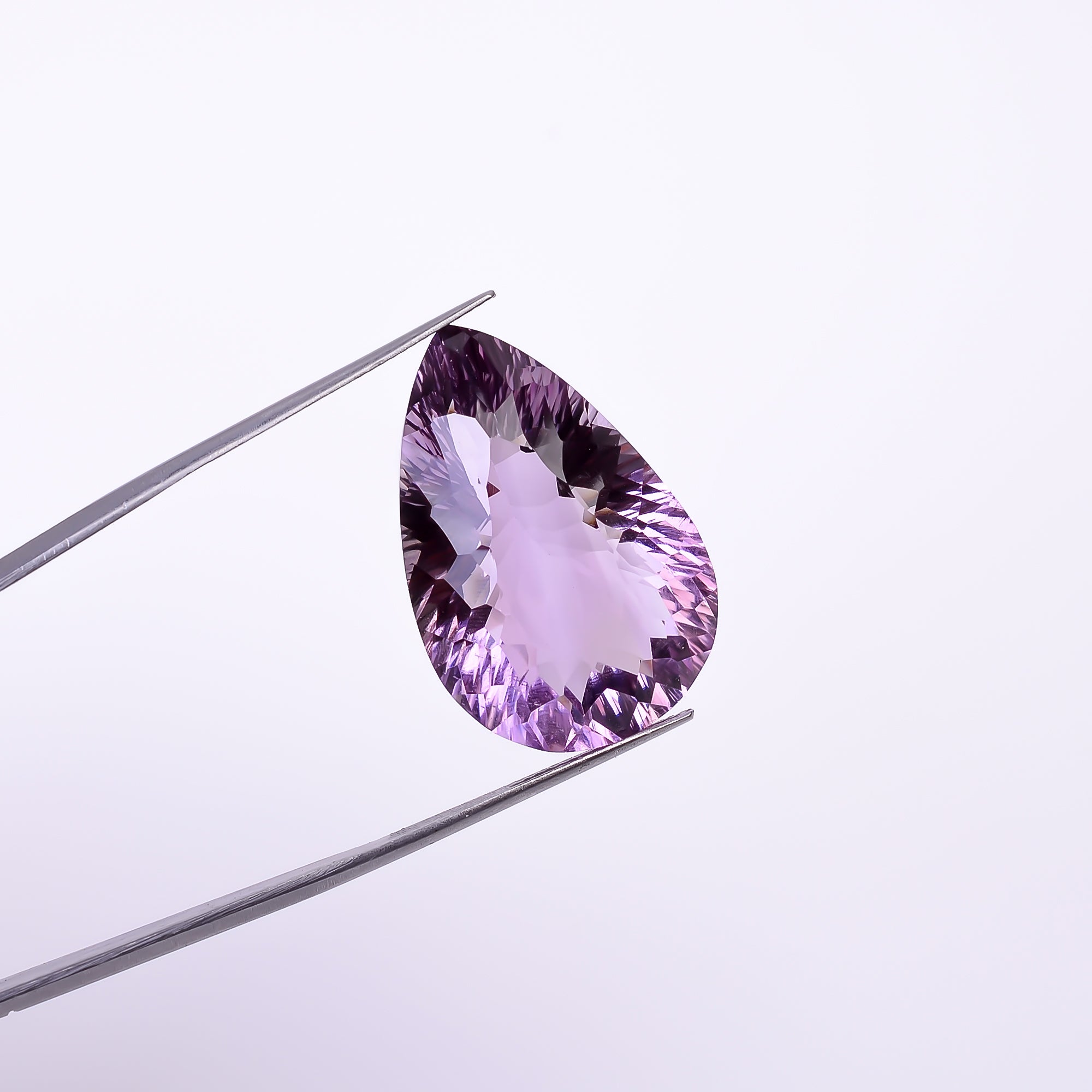 Natural Amethyst Pear Shape Cut Stone Loose Gemstone For Making Jewelry 38.5 Ct. 28X18X13 mm Y-10367