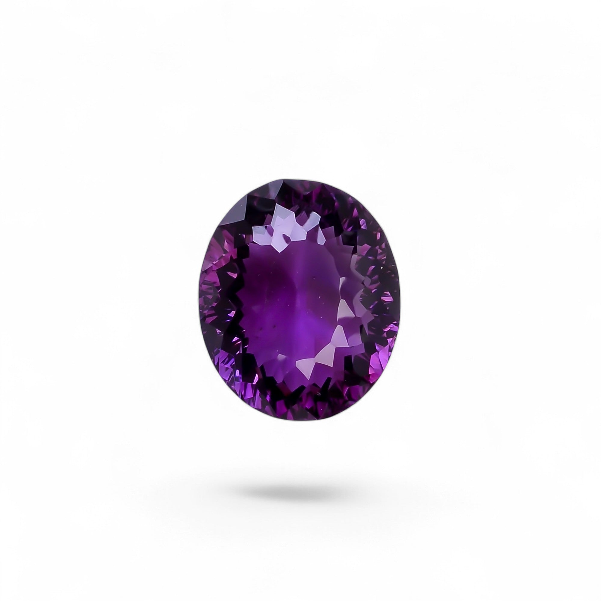 Natural Amethyst Oval Shape Cut Stone Loose Gemstone For Making Jewelry 21 Ct. 19X16X10 mm Y-10368