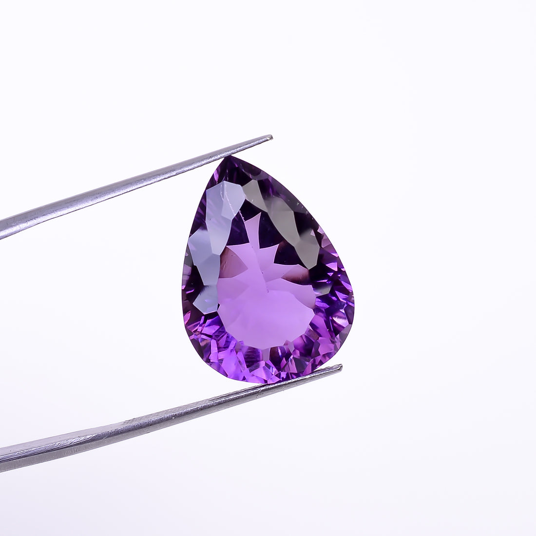 Natural Amethyst Pear Shape Cut Stone Loose Gemstone For Making Jewelry 18.5 Ct. 21X15X10 mm Y-10369