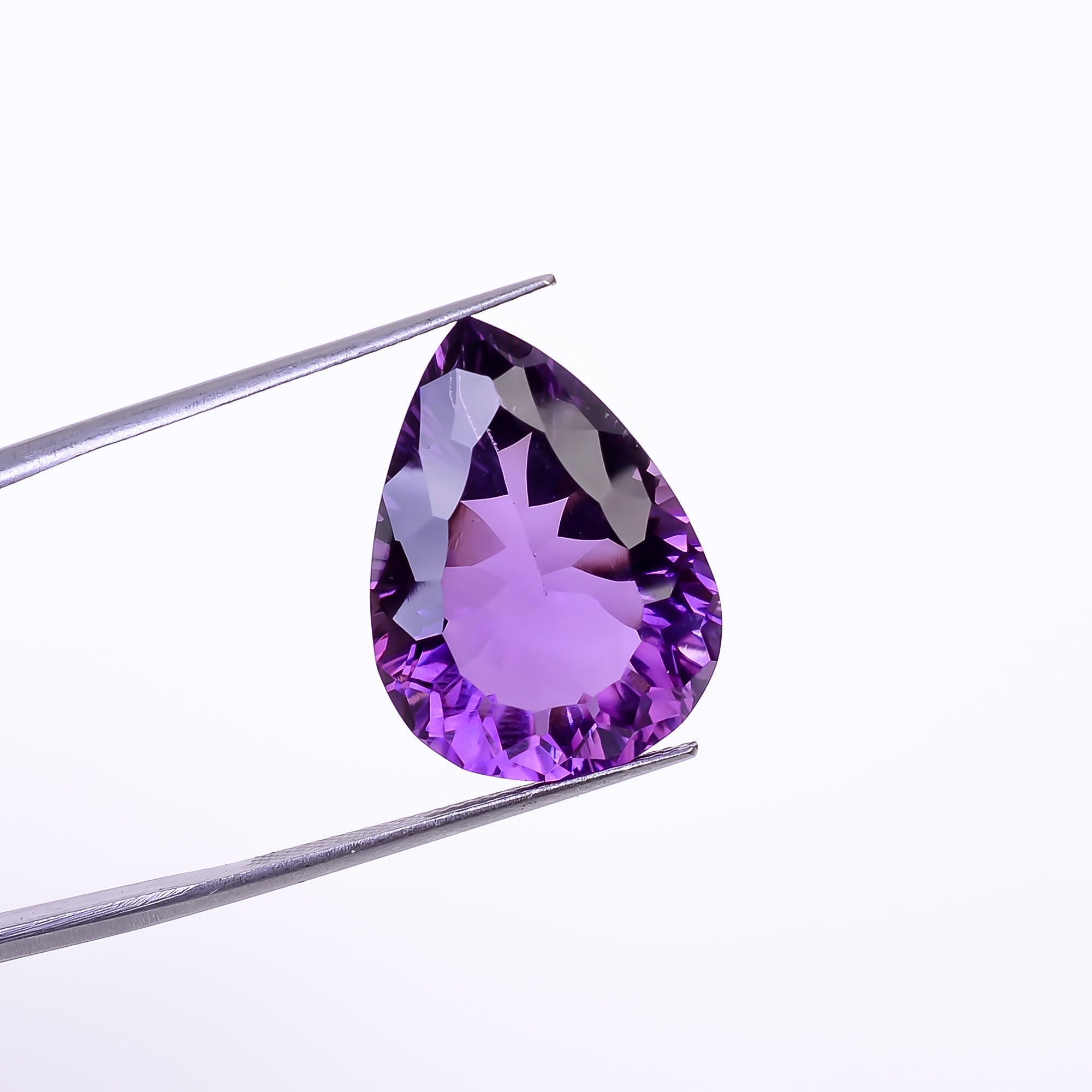 Natural Amethyst Pear Shape Cut Stone Loose Gemstone For Making Jewelry 18.5 Ct. 21X15X10 mm Y-10369