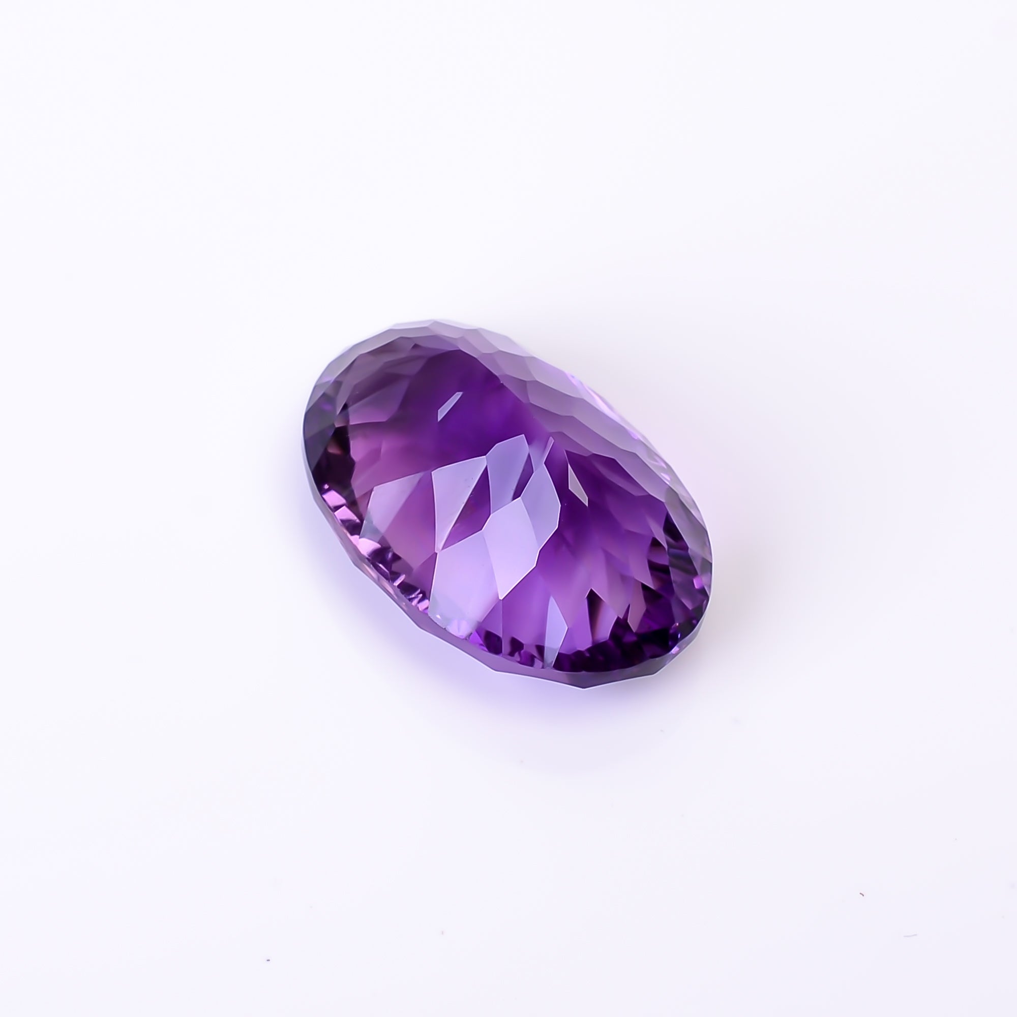 Natural Amethyst Oval Shape Cut Stone Loose Gemstone For Making Jewelry 20.5 Ct. 21X14X10 mm Y-10370