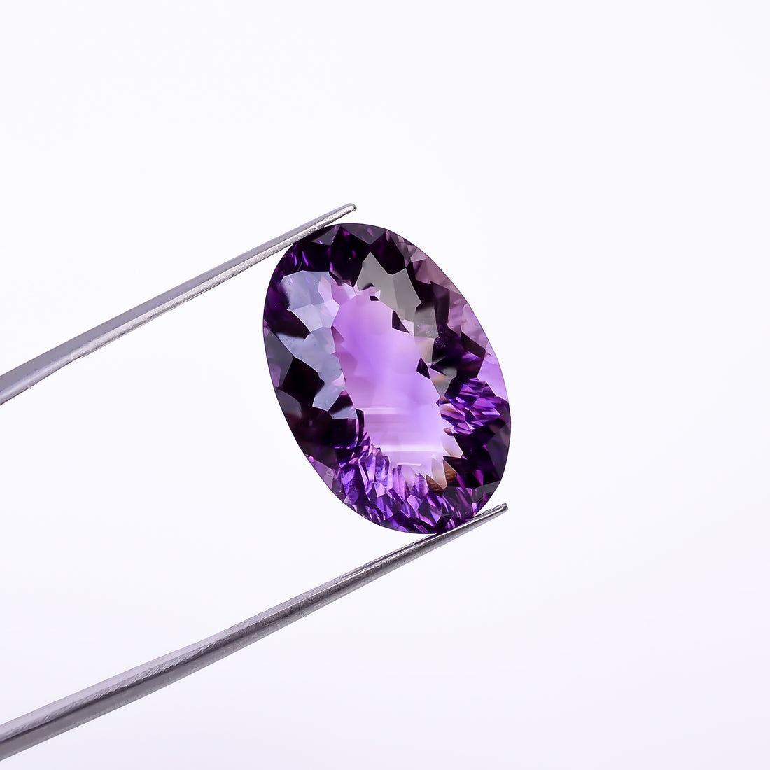 Natural Amethyst Oval Shape Cut Stone Loose Gemstone For Making Jewelry 20.5 Ct. 21X14X10 mm Y-10370
